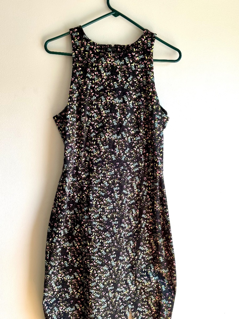 Banana Republic Micro Floral  Bi-Stretch Sheath Dress Size 12